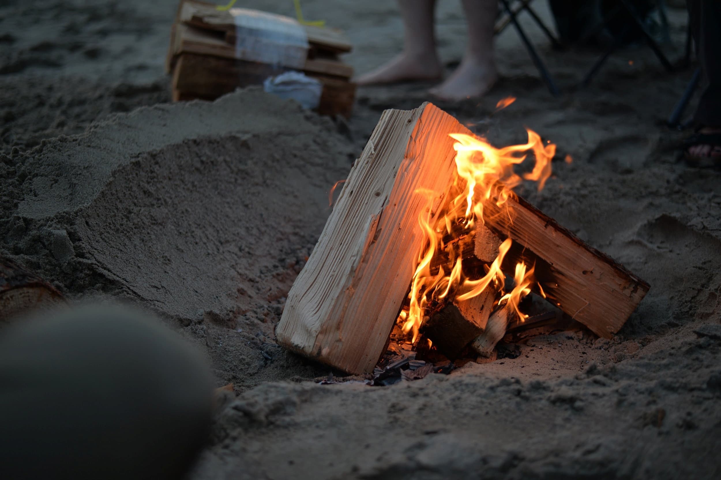 Bonfire on the beach