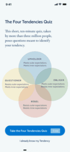 Happier app The Four Tendencies Quiz