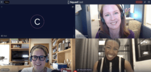 Gretchen and Liz interviewing Tiffany Dufu