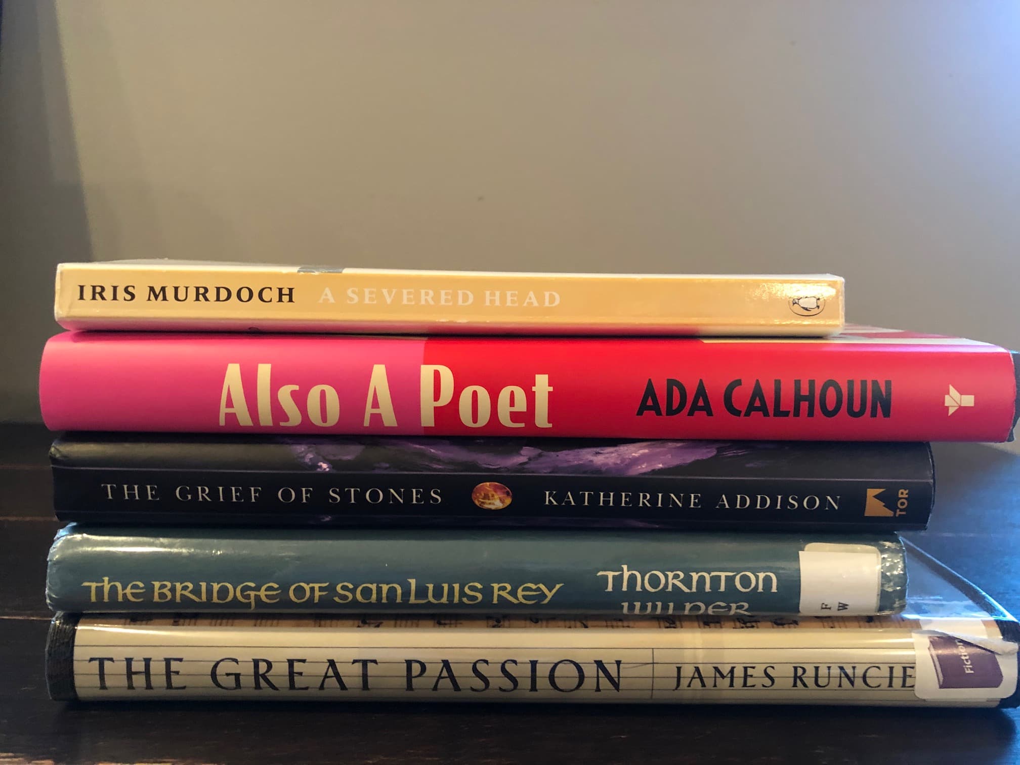 Stack of books read June 2022