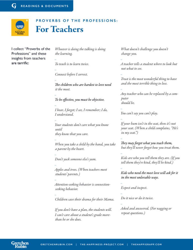 Proverbs of the Profession: Teachers thumbnail